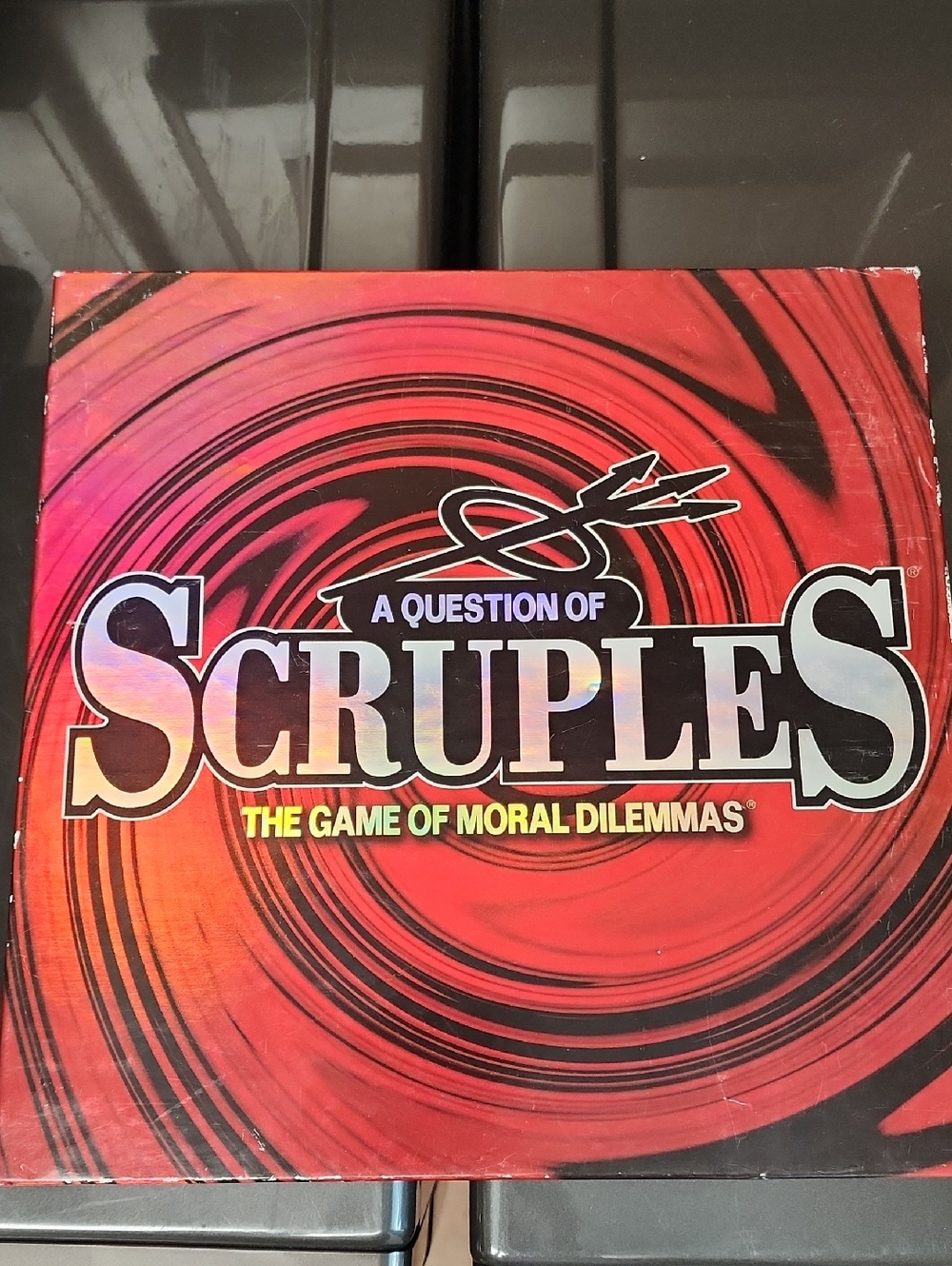 Hasbro Scruples Party Game Box - Red and White Graphics